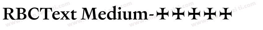 RBCText Medium字体转换